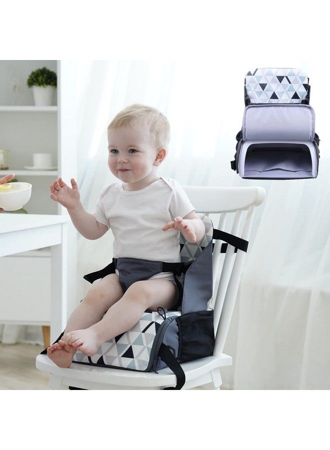 PandaEar كرسي تعزيز السفر؛ كرسي عالي محمول لطاولة الطعام؛ مقعد سفر مدمج وخفيف الوزن مع أحزمة قابلة للتعديل؛ للأطفال الصغار، الأولاد والبنات. - Image 2