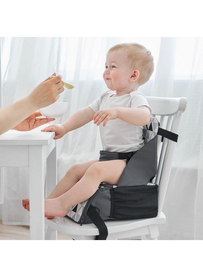PandaEar كرسي تعزيز السفر؛ كرسي عالي محمول لطاولة الطعام؛ مقعد سفر مدمج وخفيف الوزن مع أحزمة قابلة للتعديل؛ للأطفال الصغار، الأولاد والبنات. - Image 3