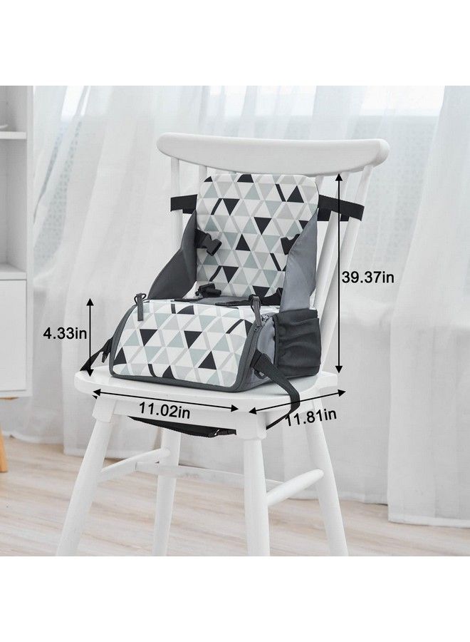 PandaEar كرسي تعزيز السفر؛ كرسي عالي محمول لطاولة الطعام؛ مقعد سفر مدمج وخفيف الوزن مع أحزمة قابلة للتعديل؛ للأطفال الصغار، الأولاد والبنات. - Image 4