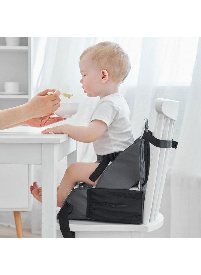 PandaEar كرسي تعزيز السفر؛ كرسي عالي محمول لطاولة الطعام؛ مقعد سفر مدمج وخفيف الوزن مع أحزمة قابلة للتعديل؛ للأطفال الصغار، الأولاد والبنات. - Image 5