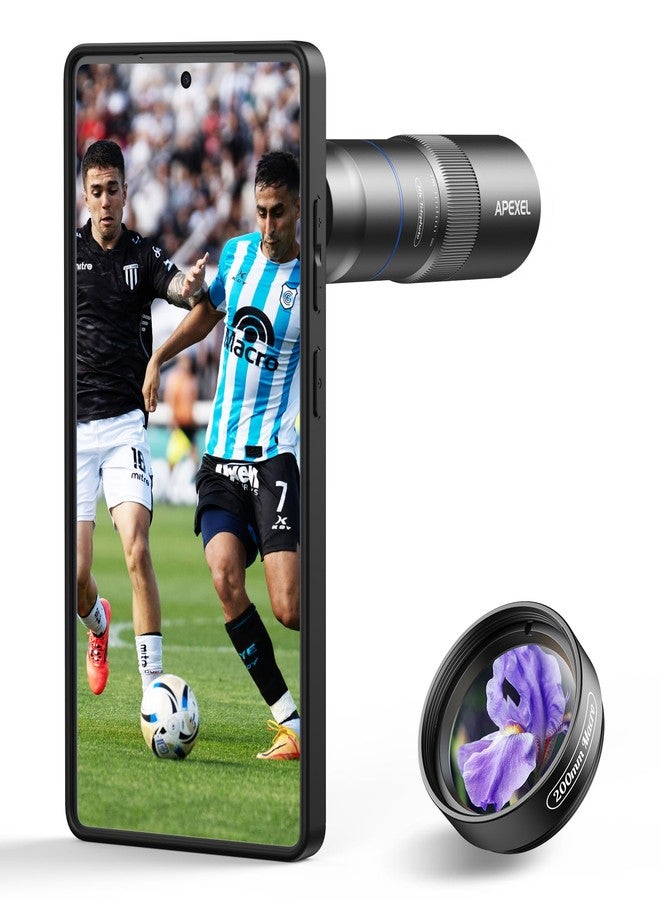 آبيكسل عدسة APEXEL 10X Tele-Macro Pro المزدوجة 2 في 1، عدسة ماكرو تليفوتوغرافية محمولة قابلة للتثبيت على هاتف Galaxy 25 Ultra، مثالية للتصوير الاحترافي أثناء السفر والحفلات الموسيقية والاستكشاف. - Image 1