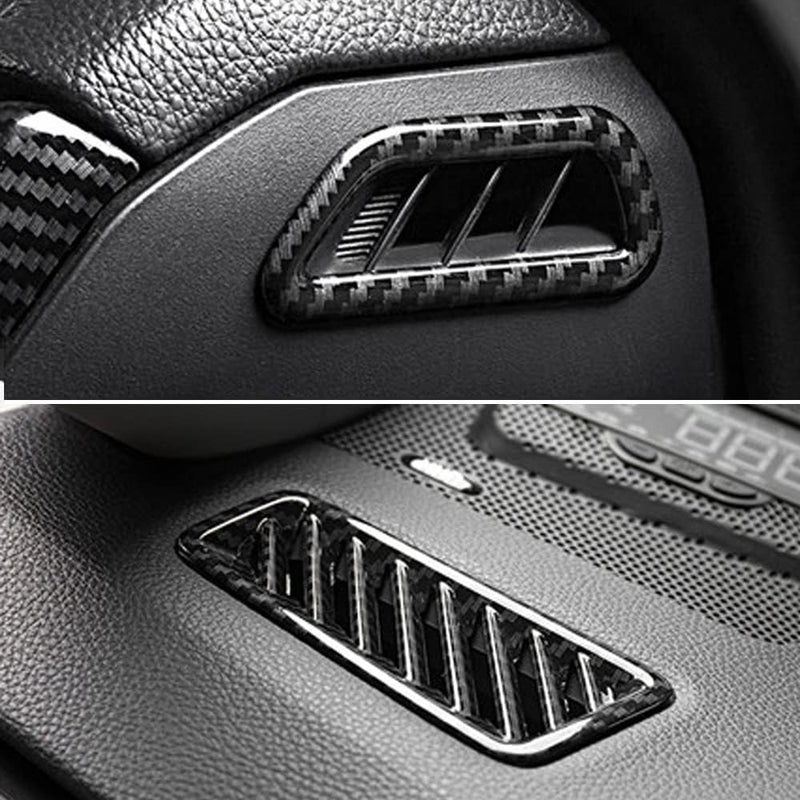 YOFAMO ABS Carbon Fiber Grain Air Vent Outlet Trim for Toyota RAV4 2019-2022 (4PCS) - Image 2