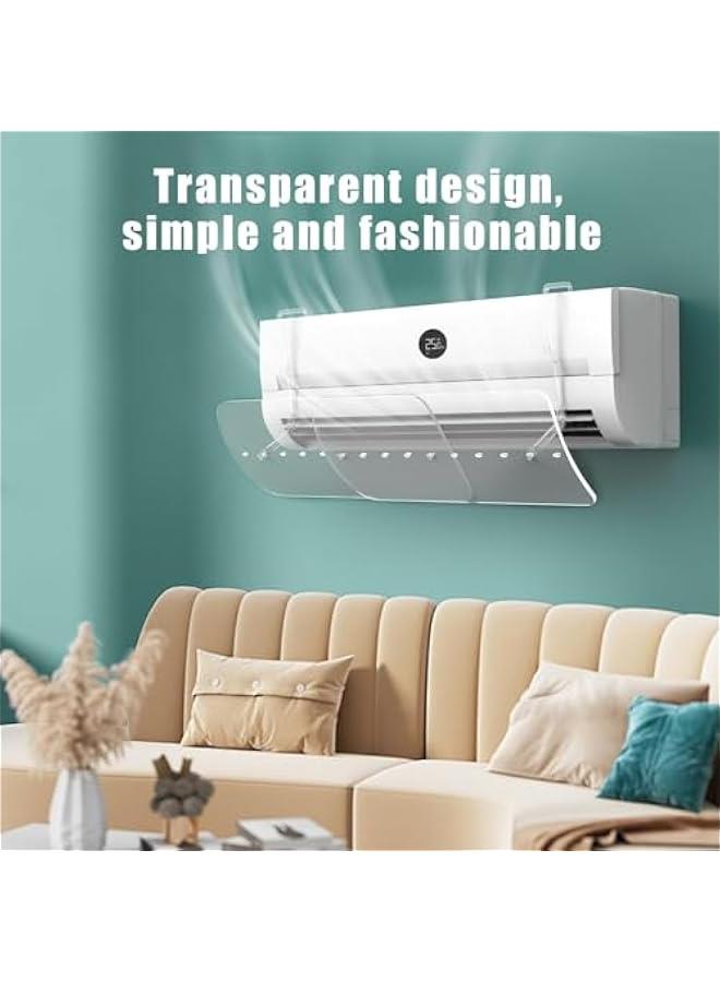 تراسل عاكس هواء مكيف هواء قابل للسحب من تراسل، غطاء عاكس مكيف هواء عالمي قابل للتعديل، غطاء محول هواء تلسكوبي مضاد للرياح ومضاد للنفخ المباشر، دليل الرياح للزجاج الامامي - Image 3