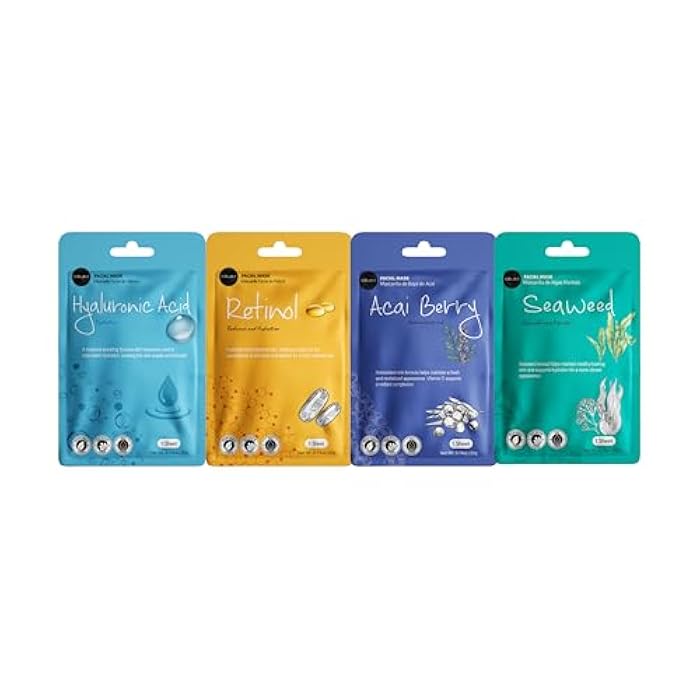 Celavi Cosmetics celavi Face Mask Set Korean Beauty Essence Facial Paper Sheet Mask Korea Skin Care Moisturizing 12 New flavors K-Beauty Skincare 12 masks in a pack Made in Korea - Image 2
