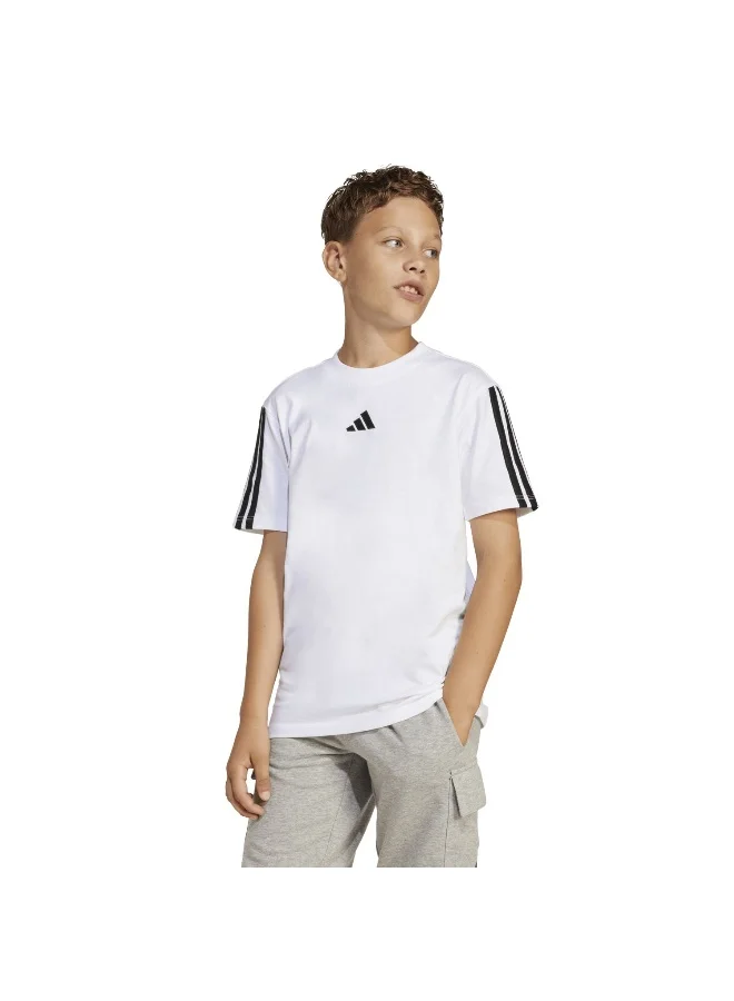 اديداس Adidas J 3S Tee 160 White Training T-Shirts For Junior 7-8Y