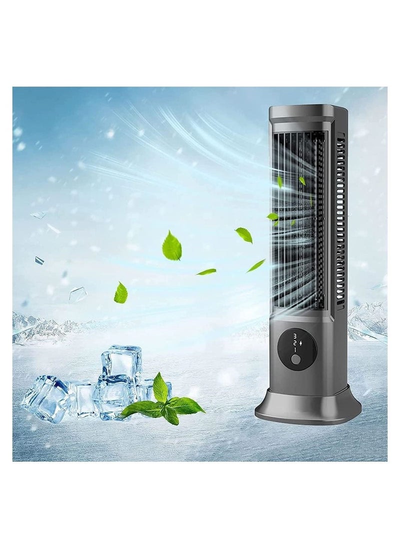 DMG TECH - Tower Fan, Portable Air Streamlined Tower Fan with 3 Speeds, Table Fan, Bladeless Design, Quiet USB Powered,Vertical Air Conditioning Fan for Bedroom Home Office Desktop - Image 1