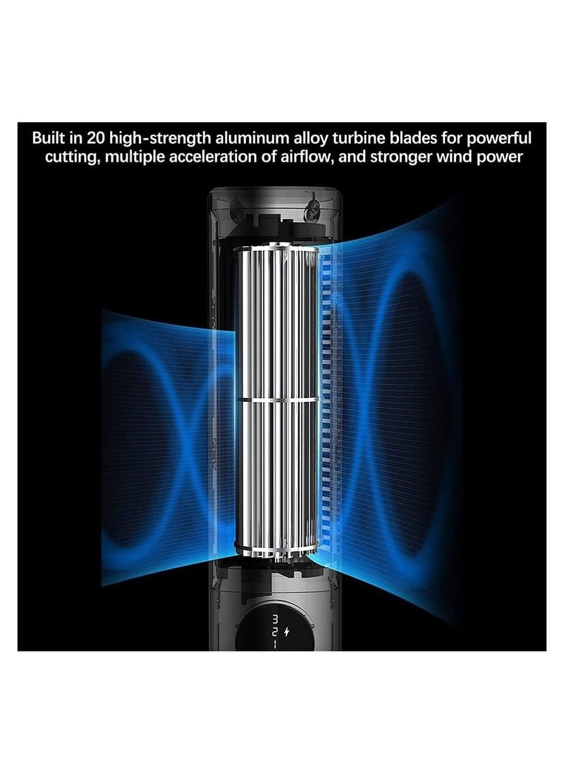 DMG TECH - Tower Fan, Portable Air Streamlined Tower Fan with 3 Speeds, Table Fan, Bladeless Design, Quiet USB Powered,Vertical Air Conditioning Fan for Bedroom Home Office Desktop - Image 1