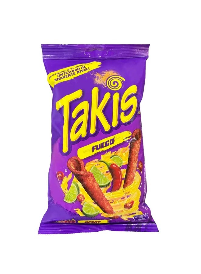 Takis chips Takis Fuego Hot Chili Pepper & Lime Rolled Tortilla Chips 90g