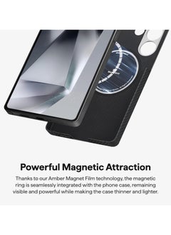 PITAKA pitaka Case for Samsung Galaxy S25 Ultra 6.8", Thin & Light Galaxy S25 Ultra Case, 600D Aramid Fiber Made [MagEZ Case 4 - Black/Grey(Twill)]  - Image 5