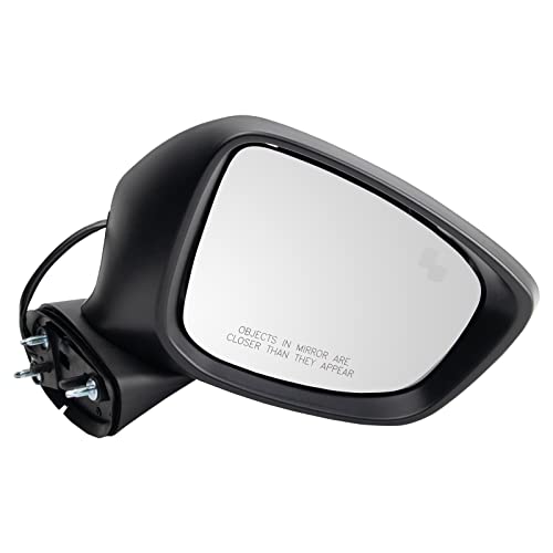 TRQ Passenger Side Power Mirror Paint to Match Blind Spot Indicator Manual Fold Compatible with 2013-2015 Mazda CX-5 MA1321225 - Image 1