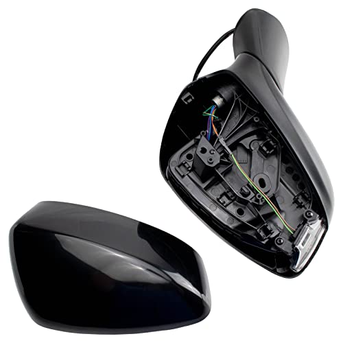 TRQ Passenger Side Power Mirror Paint to Match Blind Spot Indicator Manual Fold Compatible with 2013-2015 Mazda CX-5 MA1321225 - Image 4