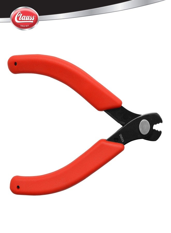 Clauss Snapper Wire Cutters with Round Points, Red, 5.75" - Image 5