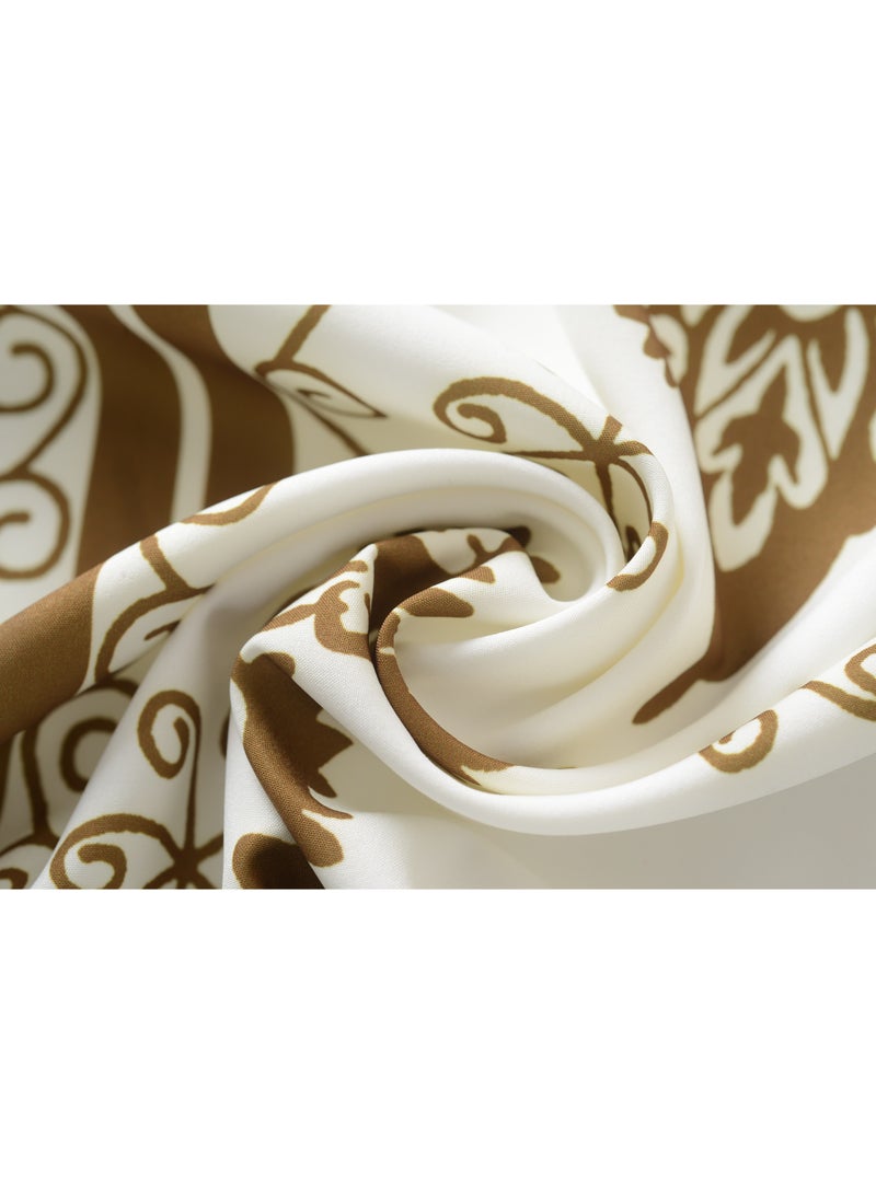 Women's White Dress with Ceramic Golden Accents - Image 4