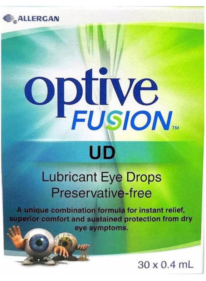 Refresh Optive Fusion Sensitive Lubricant Eye Drops 1 box (0.4mlx30)