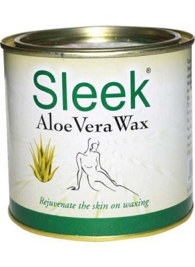 Generic - Sleek Aloe Vera Wax 600 Gm Aloe Vera Hair Removal Hot Wax | Hair Removal Wax For Arms, Chest, Legs, Back, And Full Body | For Men & Women | All Skin Types - (600G) - Image 1