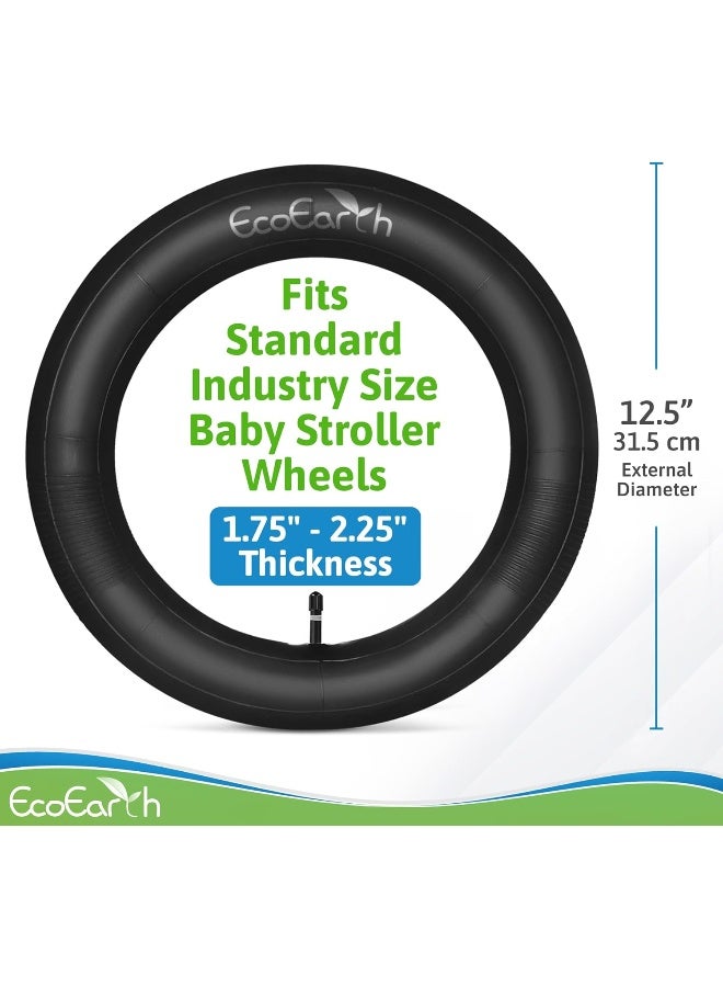 EcoEarth EcoEarth Inner Tube Tire Replacements (2 Pack, 12.5â€ x 1.75/2.25) for Kids Bike & Jogging Stroller  - Image 2