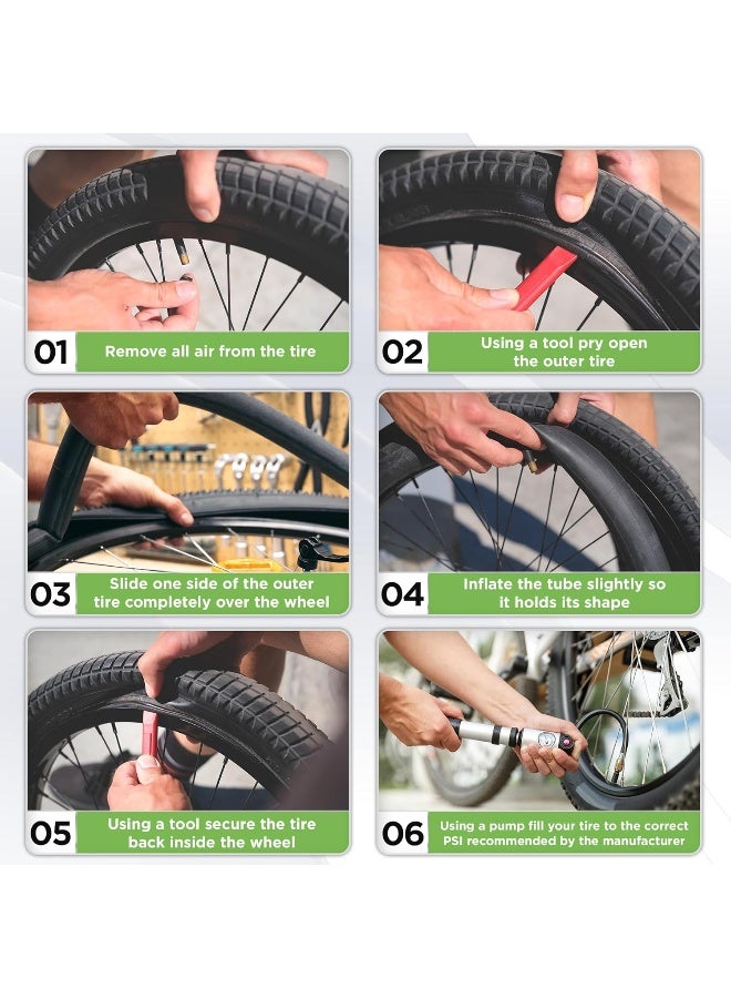 EcoEarth EcoEarth Inner Tube Tire Replacements (2 Pack, 12.5â€ x 1.75/2.25) for Kids Bike & Jogging Stroller  - Image 4