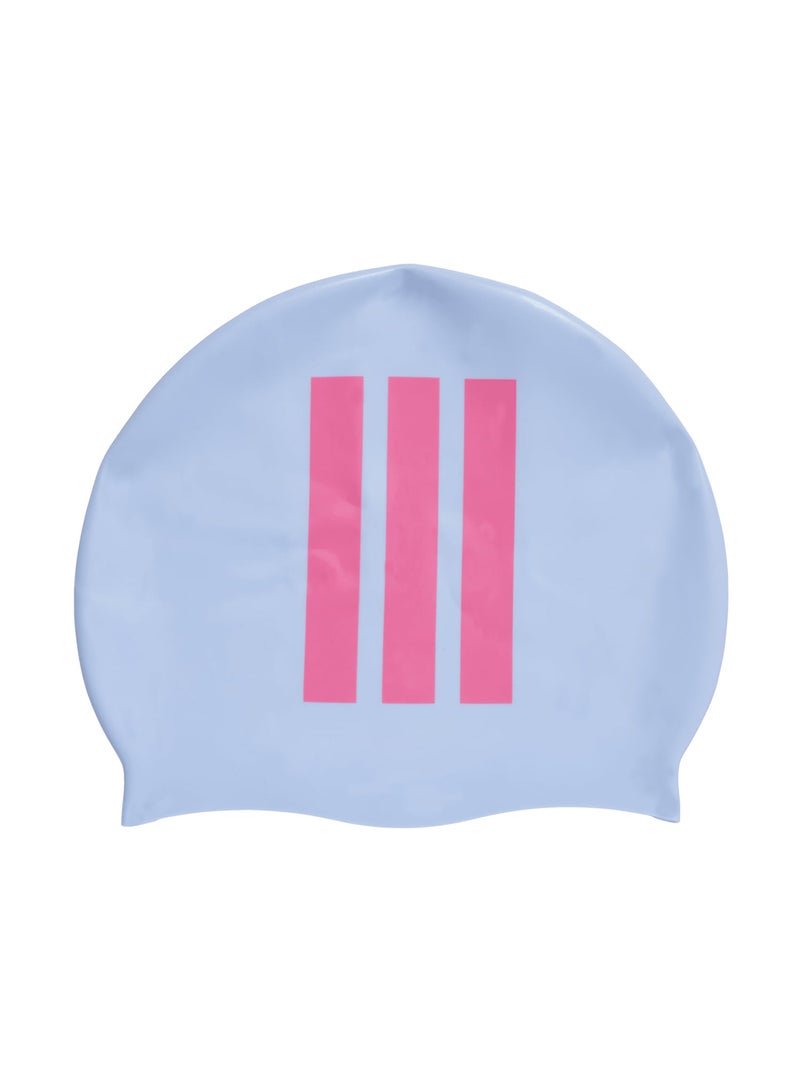 Adidas Kids 3-Stripes Swim Cap - Image 2