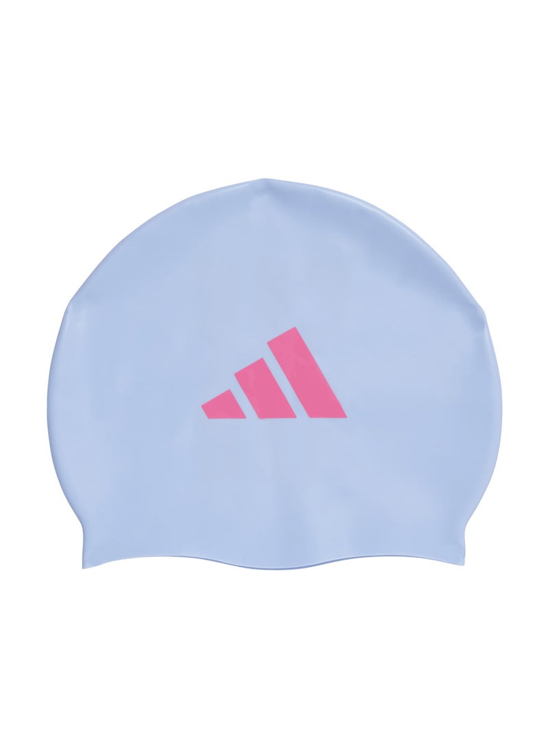 Adidas Kids 3-Stripes Swim Cap - Image 1