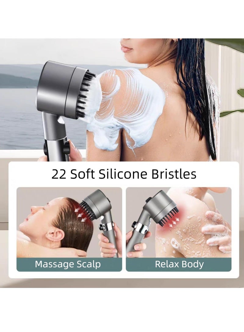 High Pressure Shower Head，Massage Showerhead Combo 3 Spray Settings，1.5M/59inches Anti-explosion Hose and Bracket - Image 4