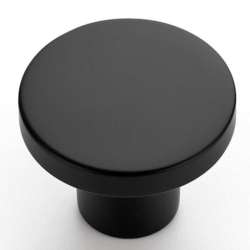 HOME EDIT 10 Pack Black Cabinet Knobs, 1-1/5 Inch Round Drawer Knobs for Kitchen Cabinets, Dressers & Closet Doors - Image 1