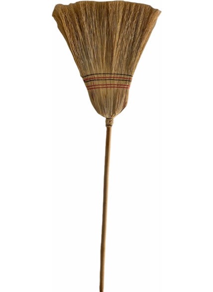 SHAIK Scavenger Broom with Handle, Wide Sweeping Surface 