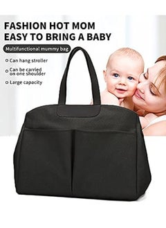 ShebSheb Multifunctional Baby Diaper Bags,Large Capacity Baby Bag for Mother,Waterproof Diaper Changing Totes,Portable Mommy Bag with Adjustable Shoulder Strap  - Image 4