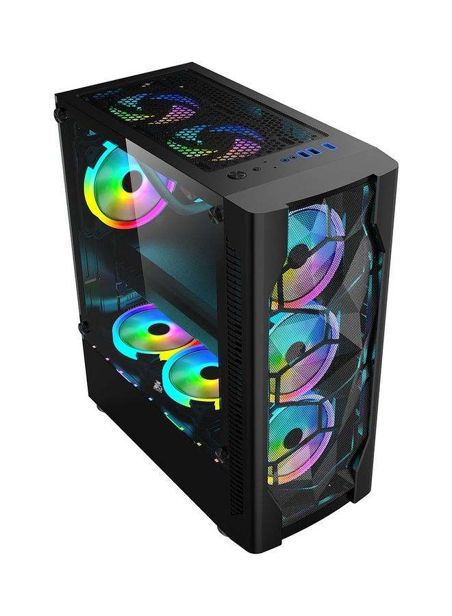 1STPLAYER TMD Falcon Professional Tower PC With Core i5-12400F Processor/16GB RAM/1TB SSD/Windows 10 Pro/Nvidia GeForce RTX3050 Graphic Card Black - Image 2