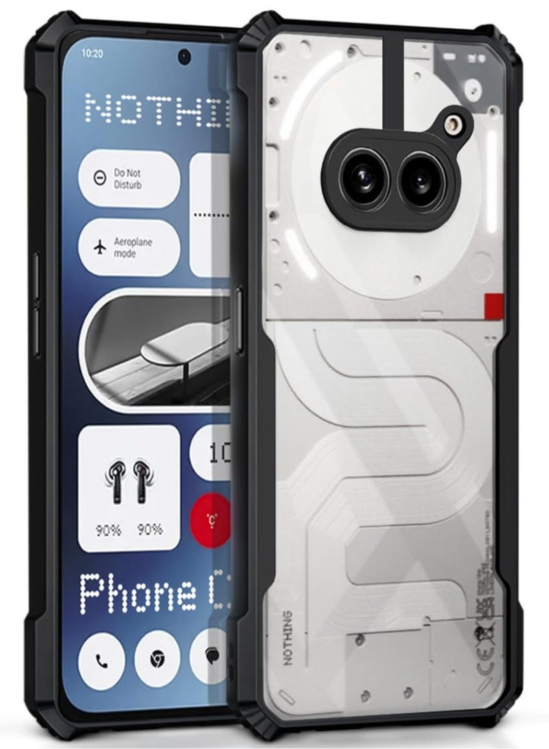 ساراونت حافظة شفافة رفيعة للغاية لهاتف لا شيء هاتف 2a - ممتص الصدمات الناعم من مادة TPU، ظهر شفاف من الأكريليك، أكياس هوائية من الدرجة العسكرية، حماية ضد الصدمات من السقوط