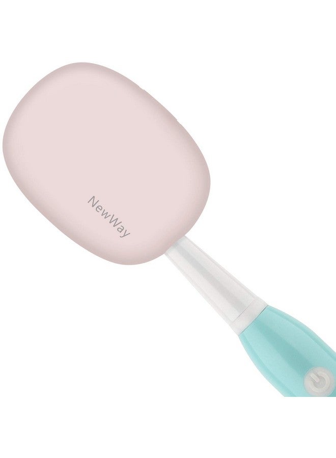 newway Mini Toothbrush Cover Rechargeable Travel Toothbrush Case With Holder For Houshold And Traving Or Business Trip Pink - Image 1