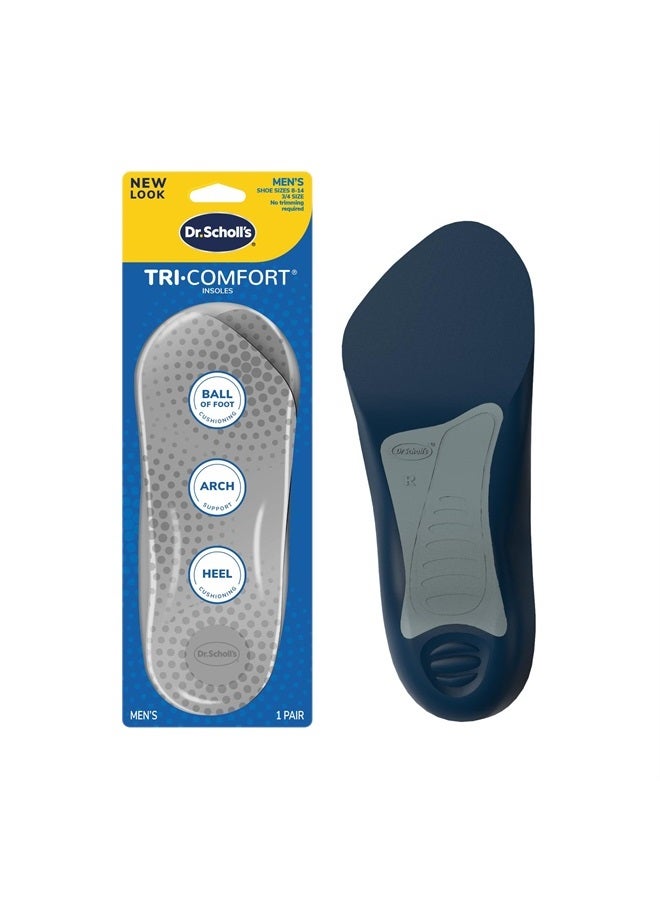 Dr. Scholl's Comfort Tri-Comfort Insoles for Men, 1 Pair, Size 8-12  - Image 1
