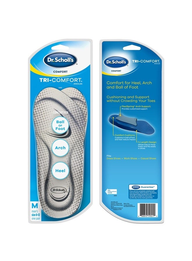 Dr. Scholl's Comfort Tri-Comfort Insoles for Men, 1 Pair, Size 8-12  - Image 2