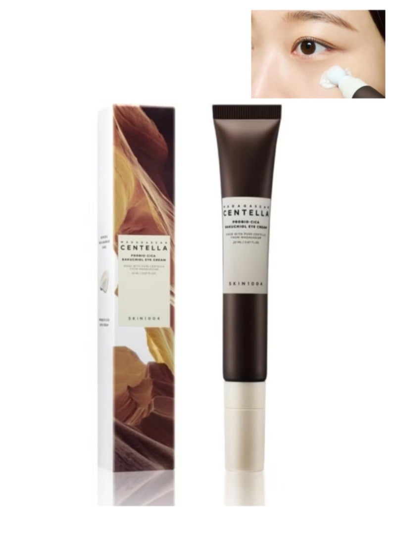 Centella Centella asiatica Eye Cream，Madagascar Centella Probio-Cica Bakuchiol Eye Cream,Eye Repair Cream，Eye Cream， Anti-Aging Under Eye Roller Cream for Dark Circles Puffiness Wrinkles and Fine Lines,Relieve Eye Fatigue Lift Firm Reduce Wrinkles 20ml  - Image 1