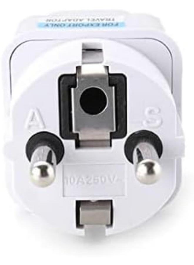 EasyLife Travel Power Adapter, Universal Type E/F 2-pin Plug Adapter Outlet, Adaptor for USA to Europe | EU Socket 3 Pieces | Use In Norway, Korea, Spain, Greece, Russia, Iceland  - Image 3