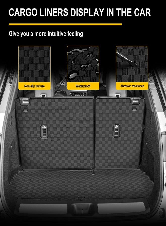 TTX LIGHTING Cargo Liner & Backrest Mat Compatible with 2022-2025 Infiniti QX60 - All Weather Protection PU Leather Trunk Mat Back Seat Cover Protector - Leather Cargo Mats and Backrest Mat - Image 4
