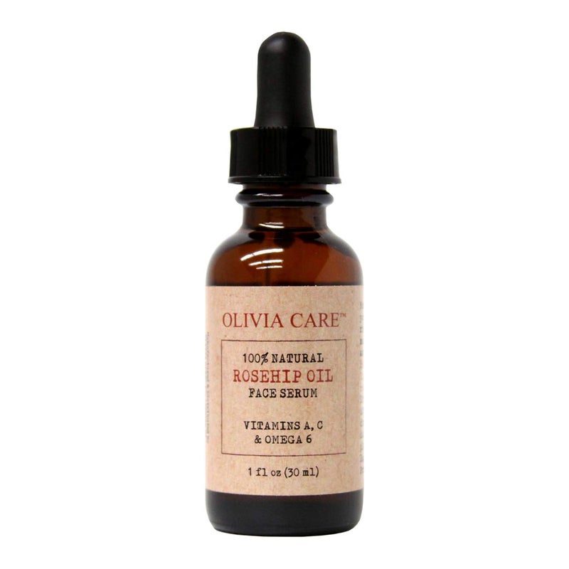 Olivia Care Rosehip Seed Oil Serum By Olivia Care Natural Moisturizer for Face, Body & Skin with Vitamins E, C, A & Omega 6, Perfect for Treating Wrinkles, Acne Scars, Sun Spots, Dark Circles & Anti-Aging - 1 OZ - Image 1