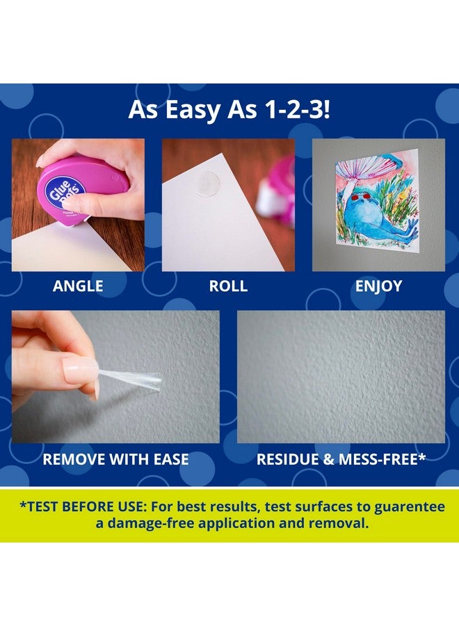 Glue Dots .375" Poster Dot Disposable Dispenser - 200 Clear Dots - Image 3