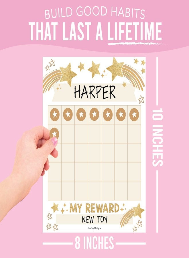 Hadley Designs Sticker Chart for Kids Behavior at Home & Classroom - 25 Reward Chart for Kids Incentives, Gold Star Sticker Sheets, Star Incentive Charts for Classroom Must Haves - Image 5