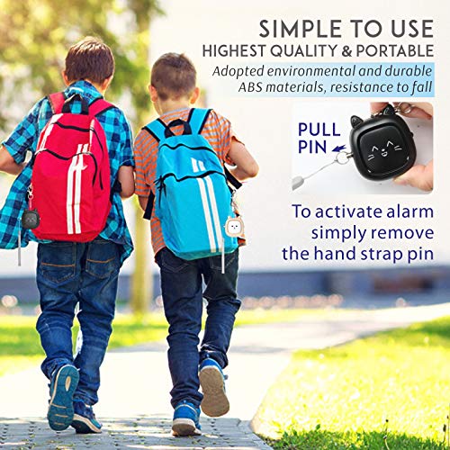 VIGOROAD Safe Sound Personal Alarm,2 Pack 130 dB Loud Siren Song Emergency Self-Defense Security Alarm Keychain with LED Light, Personal Sound Safety Siren for Women, Men, Children, Elderly - Image 3