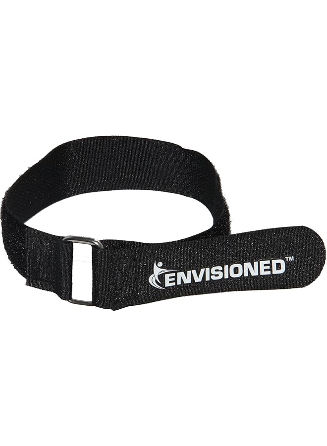 ENVISIONED ENVISIONED Premium Cinch Straps with Stainless Steel Metal Ring (Buckle), Reusable Durable Hook and Loop, Multipurpose Securing Straps 4 Pack - 2" x 40" 