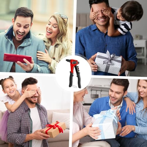 WETOLS طقم مسدس ريفيت WETOLS مع 200 ريفيت أعمى، ريفيت يدوي مطور بيد واحدة مع 4 رؤوس ريفيت قابلة للتبديل بدون أدوات و 4 قطع مثقاب، طقم أدوات ريفيت مع حقيبة حمل BMC متينة - Image 5