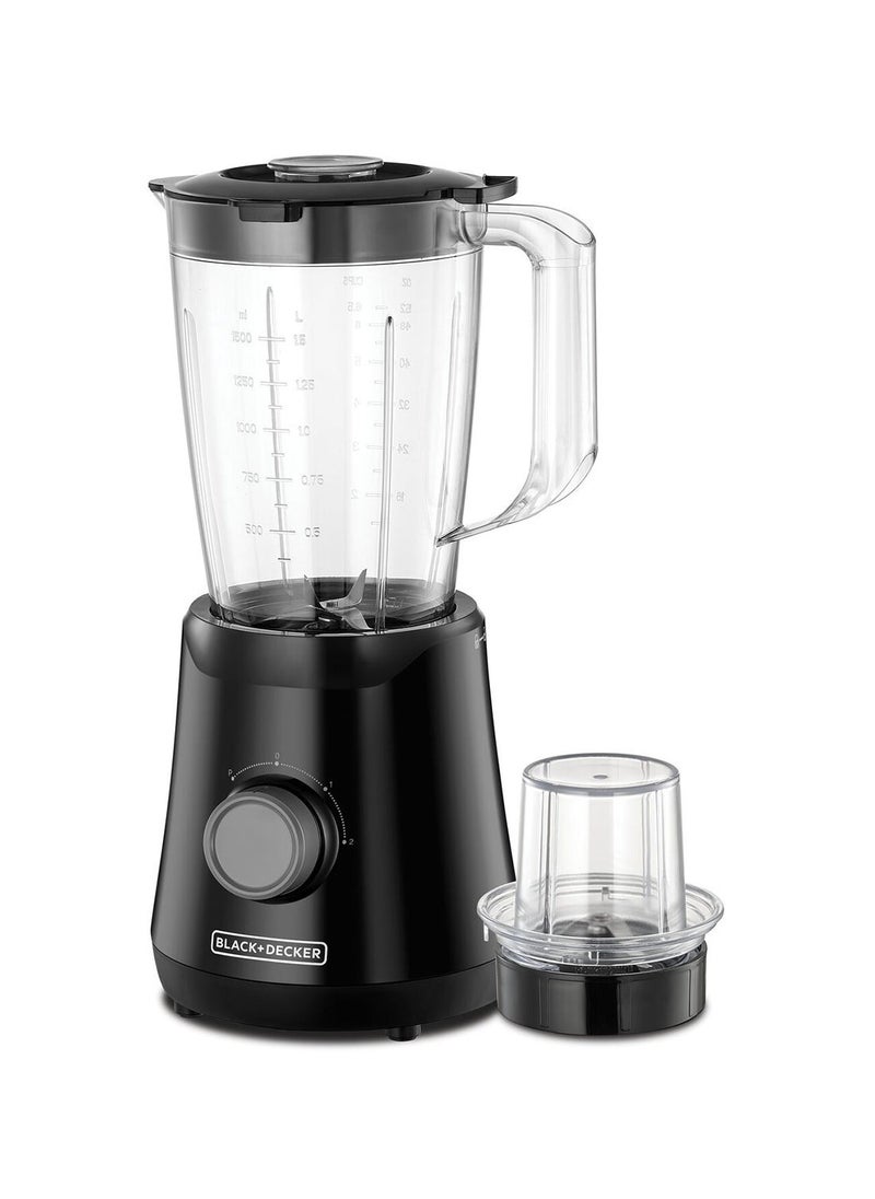 Black Black & Decker + 500W Blender with Grinding Mill and Clear 1.5 Liter BX530-B5  - Image 2
