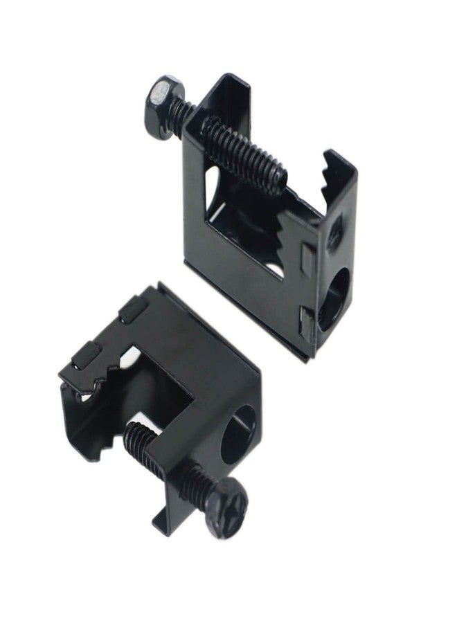 Baudelun Upgrade Baudelun 1/4"-20 Beam Clamps, Black Steel Bolt-on Beam Clamp for 1/4" and 3/8" Threaded Rod, S-hooks and Bridle Rings, 100 Packs - Image 5