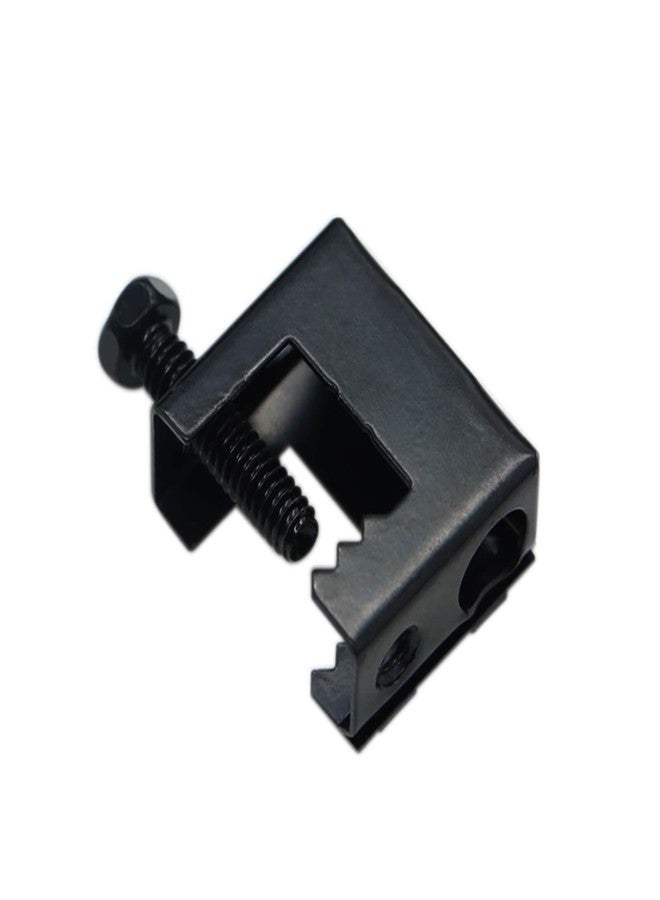 Baudelun Upgrade Baudelun 1/4"-20 Beam Clamps, Black Steel Bolt-on Beam Clamp for 1/4" and 3/8" Threaded Rod, S-hooks and Bridle Rings, 100 Packs - Image 2