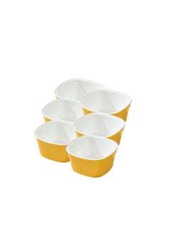 Bluejw Ramekins For Creme Brulee, Porcelain Ramekins Oven Safe, Classic Style Ramekins For Baking, Souffle Ramekins Bowls, Set Of 6  - Image 2