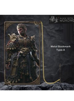 Black Myth: WK(Wukong) Bookmark | Exclusive Gaming Merchandise for Gamers & Collectors | PS5 Game | Game peripheral products, video game accessories | Student | Stationery | Souvenir | Metal 9cm Type-A