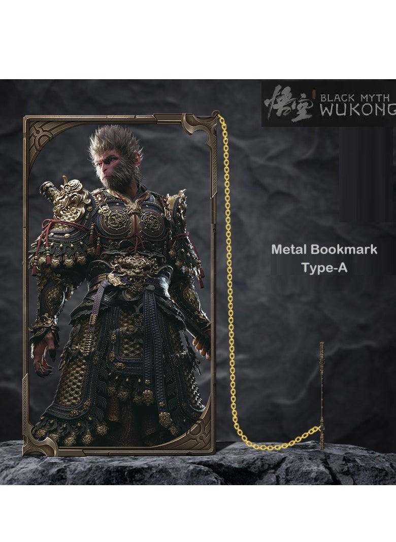 Generic - Black Myth: WK(Wukong) Bookmark | Exclusive Gaming Merchandise for Gamers & Collectors | PS5 Game | Game peripheral products, video game accessories | Student | Stationery | Souvenir | Metal 9cm Type-A - Image 1