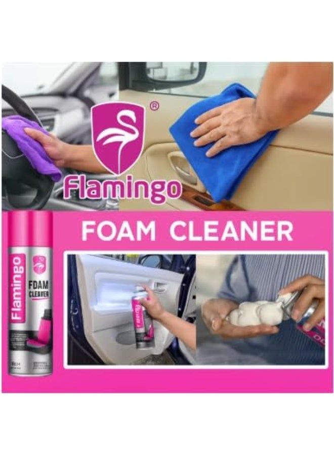Flamingo Multi-Purpose Foam Cleaner (650ml) - Deep Cleaning for Car Upholstery - Image 2