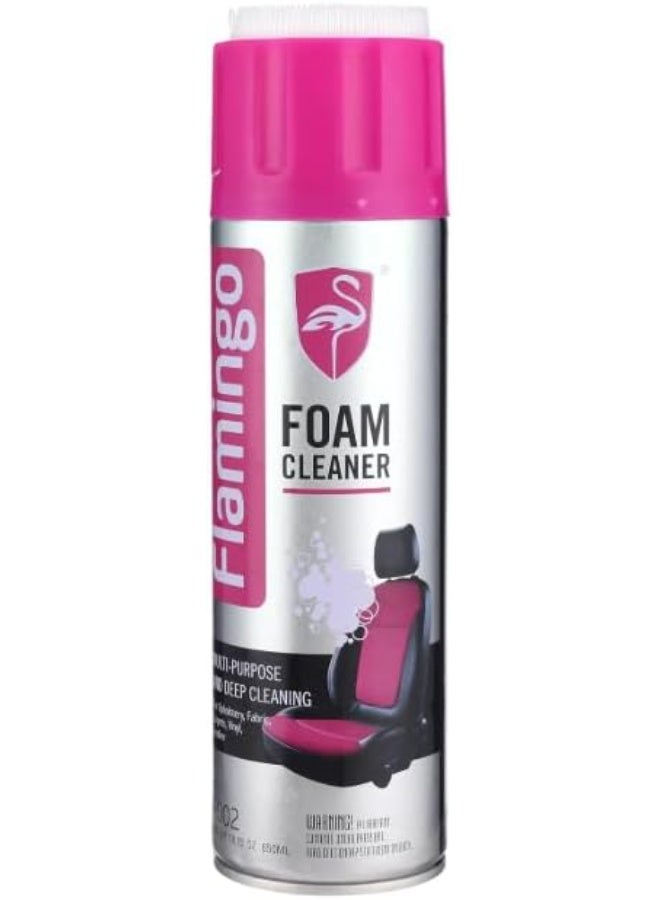 Flamingo Multi-Purpose Foam Cleaner (650ml) - Deep Cleaning for Car Upholstery - Image 1