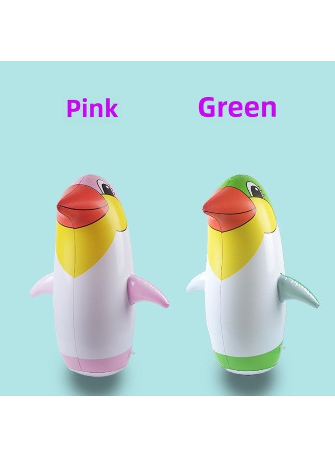 Special Large Inflatable Penguin Tumbler Children PVC Inflatable Toys Color Penguin Gift Stall-Color:22cm Color Penguin - Image 4